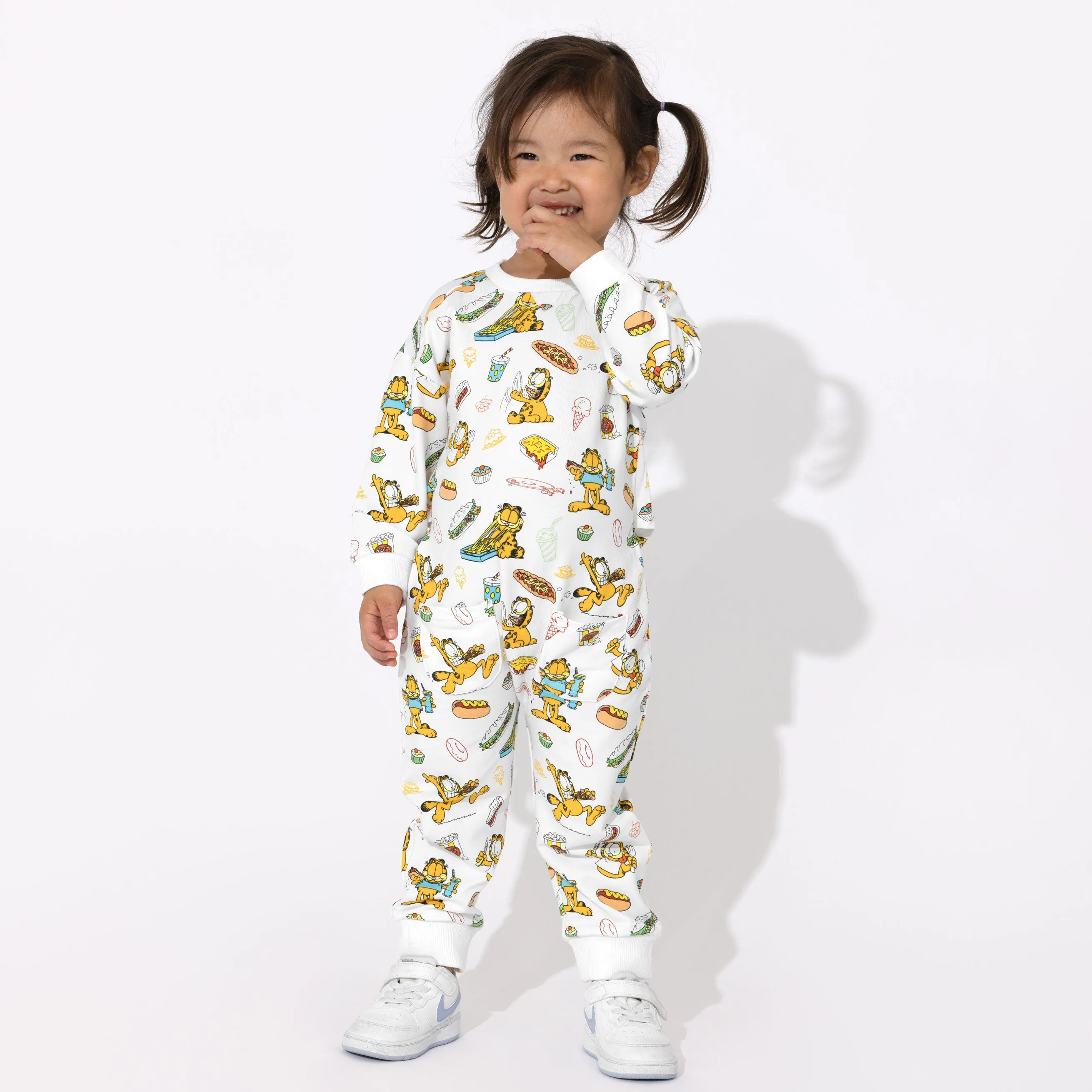 ---Garfield: Snack Attack Bamboo Terry Daywear Romper--