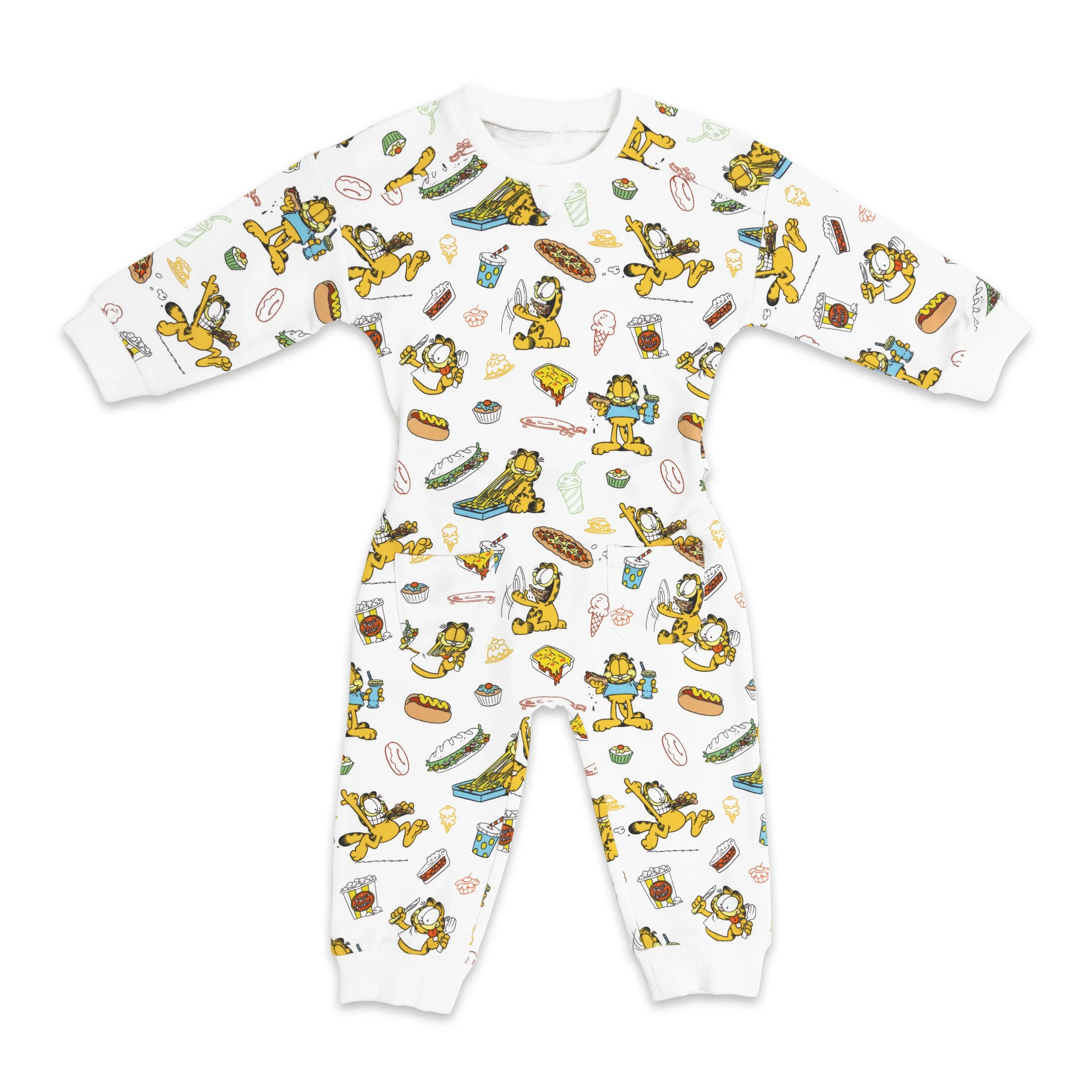 ---Garfield: Snack Attack Bamboo Terry Daywear Romper--