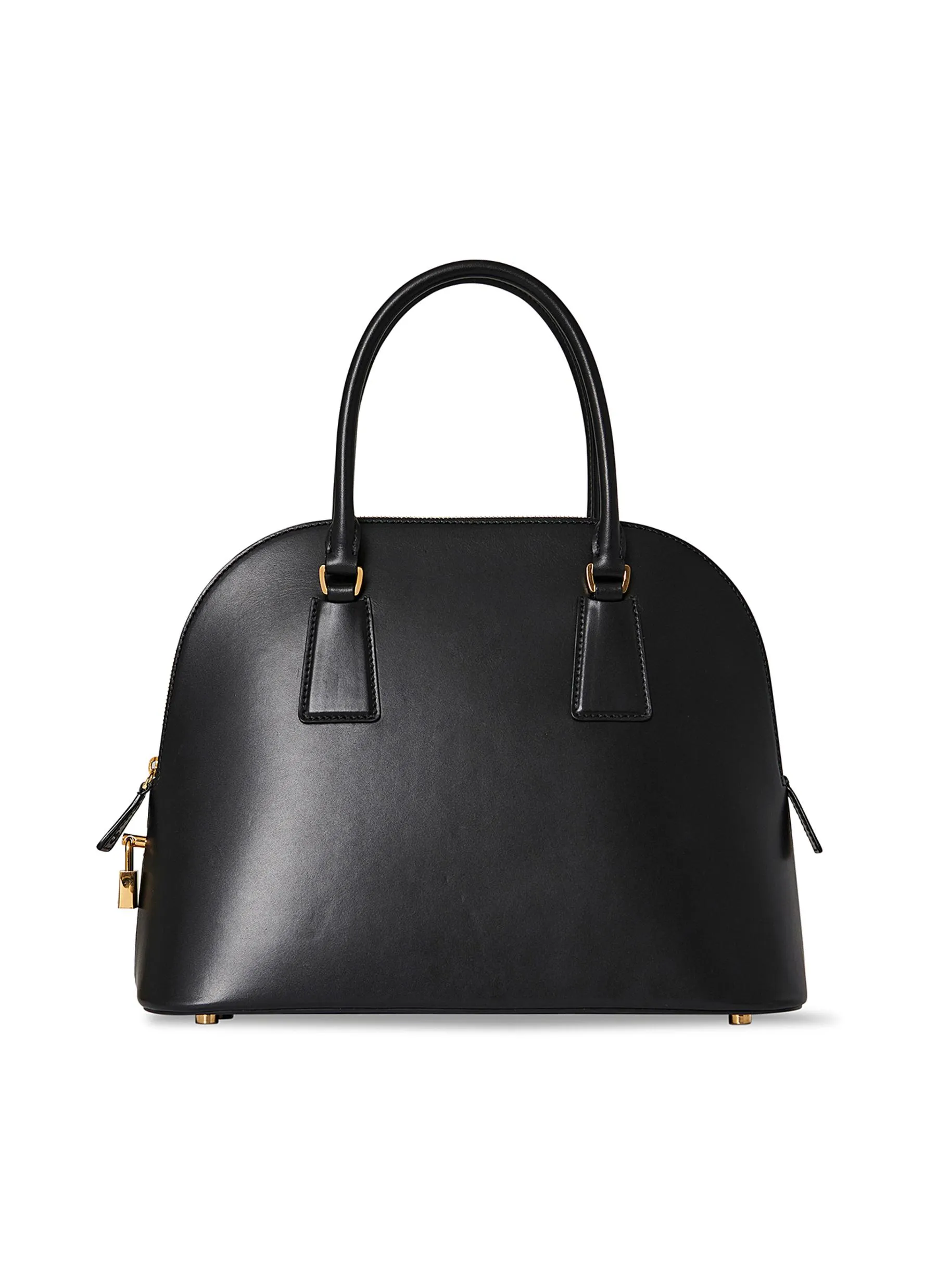 -----------THE ROW  ---- ------------BLACK ----Nina Top Handle Leather Bag --