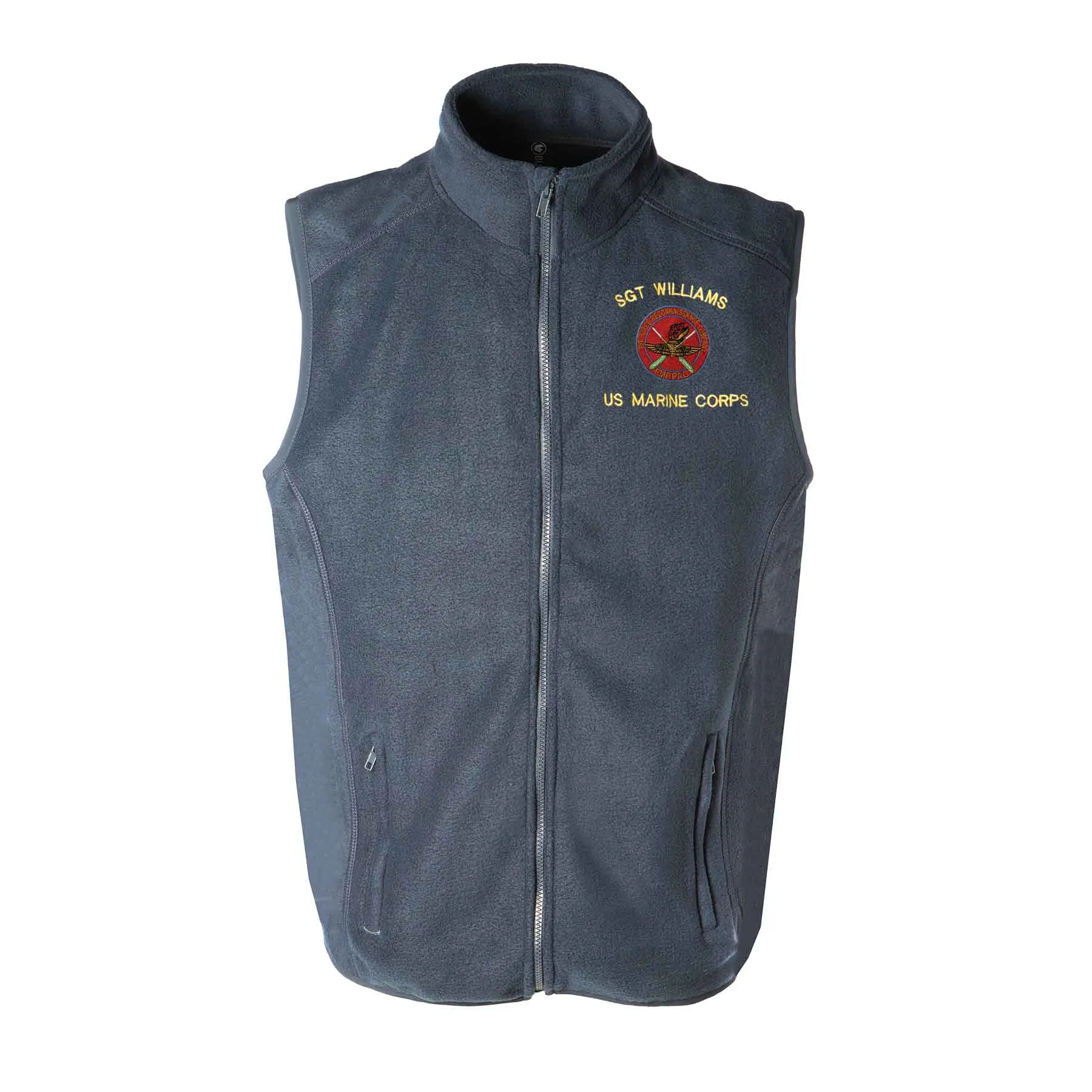 1st Force Recon FMF PAC Embroidered Fleece Vest