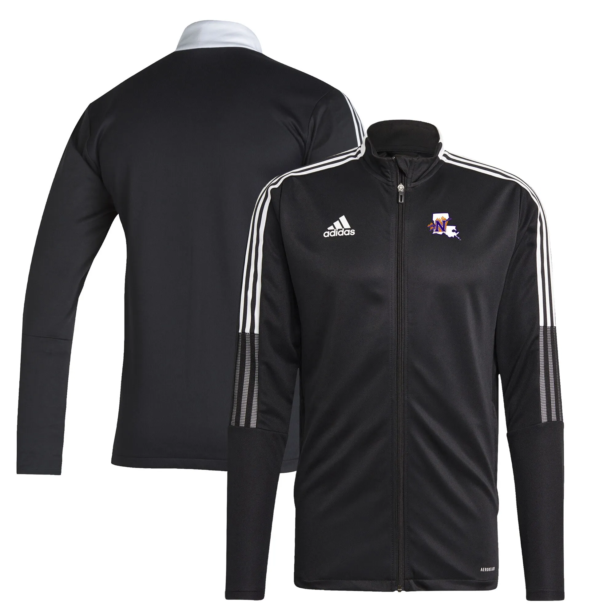 adidas Northwestern Wildcats Black Tiro 21 AEROREADY Full-Zip Track Jacket