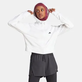 adidas Women's Game and Go Fleece Full-Zip Training Hoodie