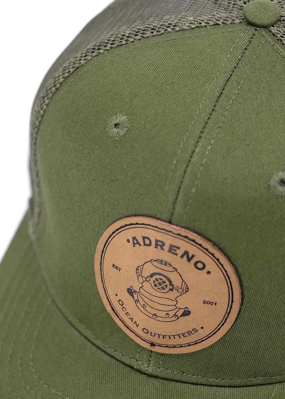 Adreno Surge Trucker Cap - Leather Helmet Badge