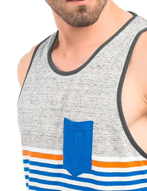 Aeropostale Patch Pocket Striped Tank