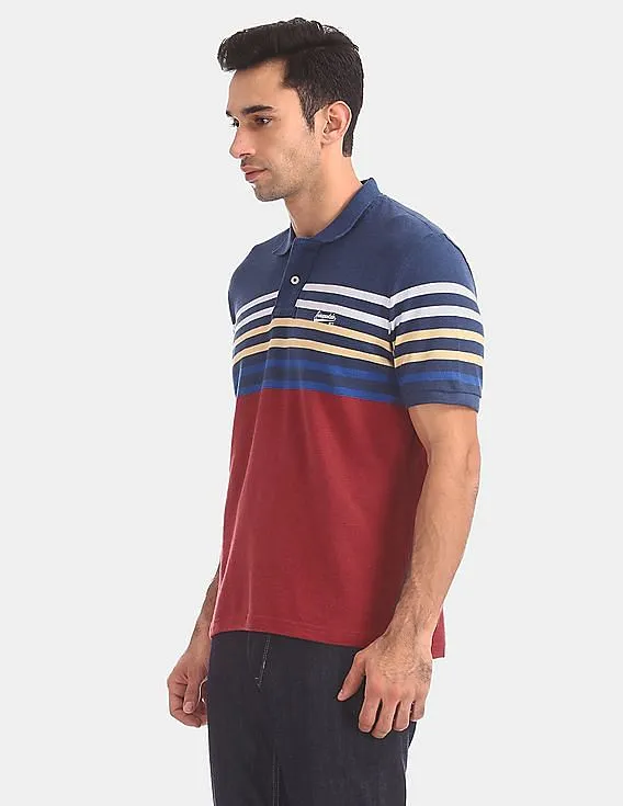 Aeropostale Regular Fit Striped Polo Shirt