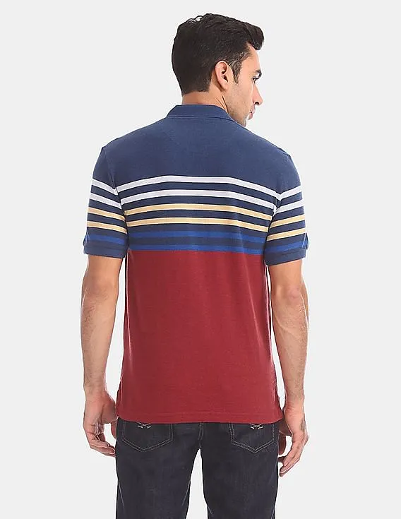 Aeropostale Regular Fit Striped Polo Shirt