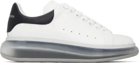 Alexander McQueen White & Navy Oversized Sneakers