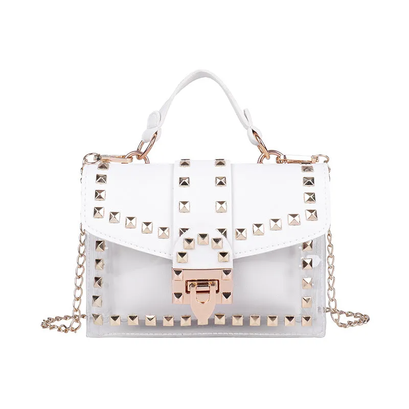 Ami Clear Handbag in White