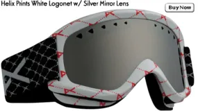 Anon Helix Prints White Logonet Goggles