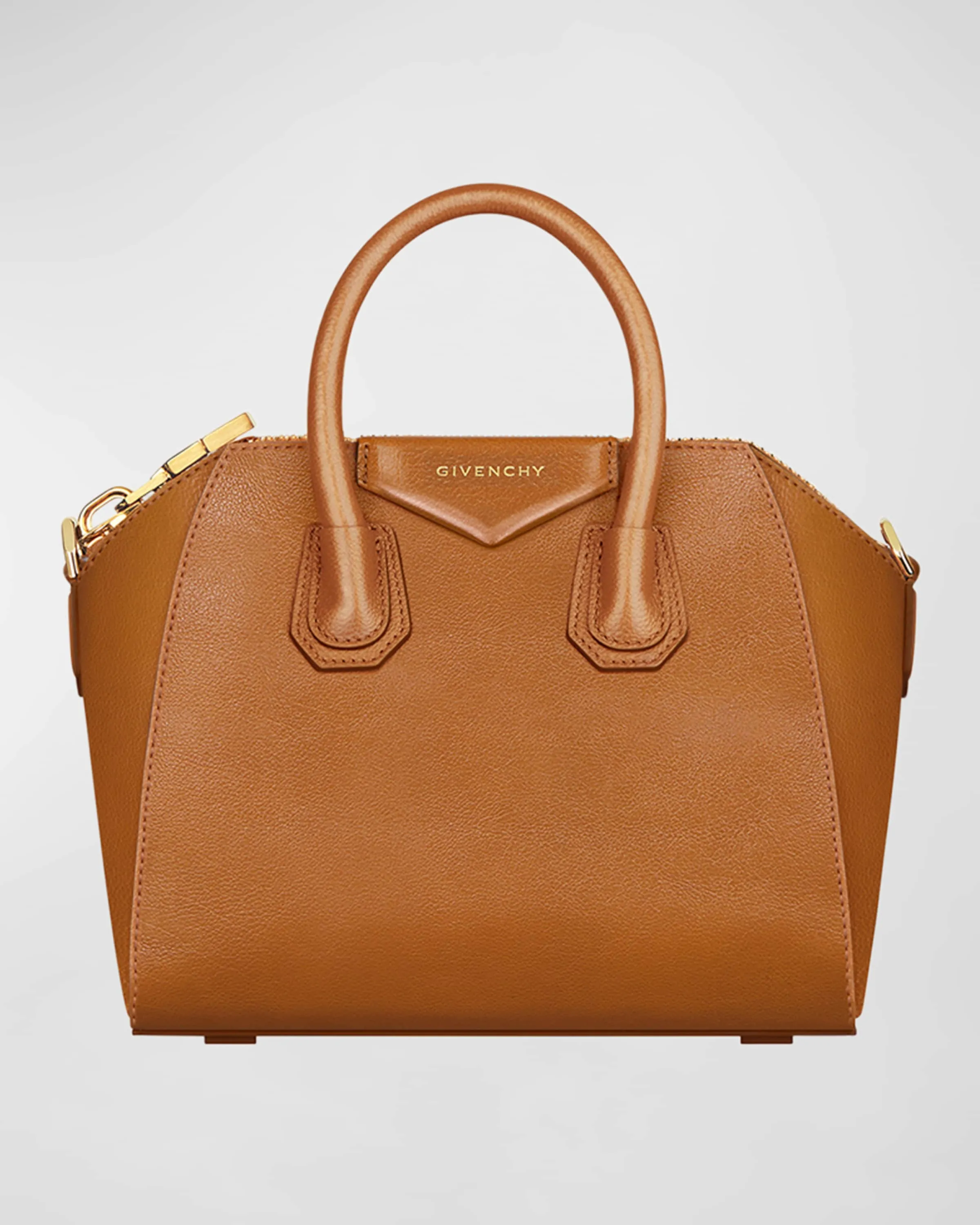 Antigona Mini Top-Handle Bag in Shiny Tumbled Leather