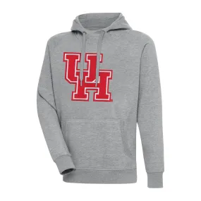 Antigua Houston Cougars Heather Gray Big & Tall Victory Pullover Hoodie