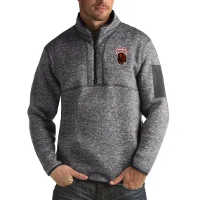 Antigua Montana Grizzlies Charcoal Fortune Big & Tall Quarter-Zip Pullover Jacket