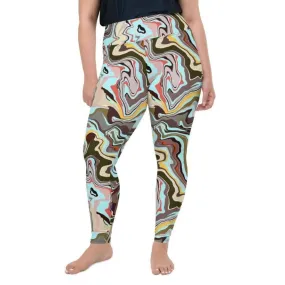 Aqua Marble Plus Size Leggings