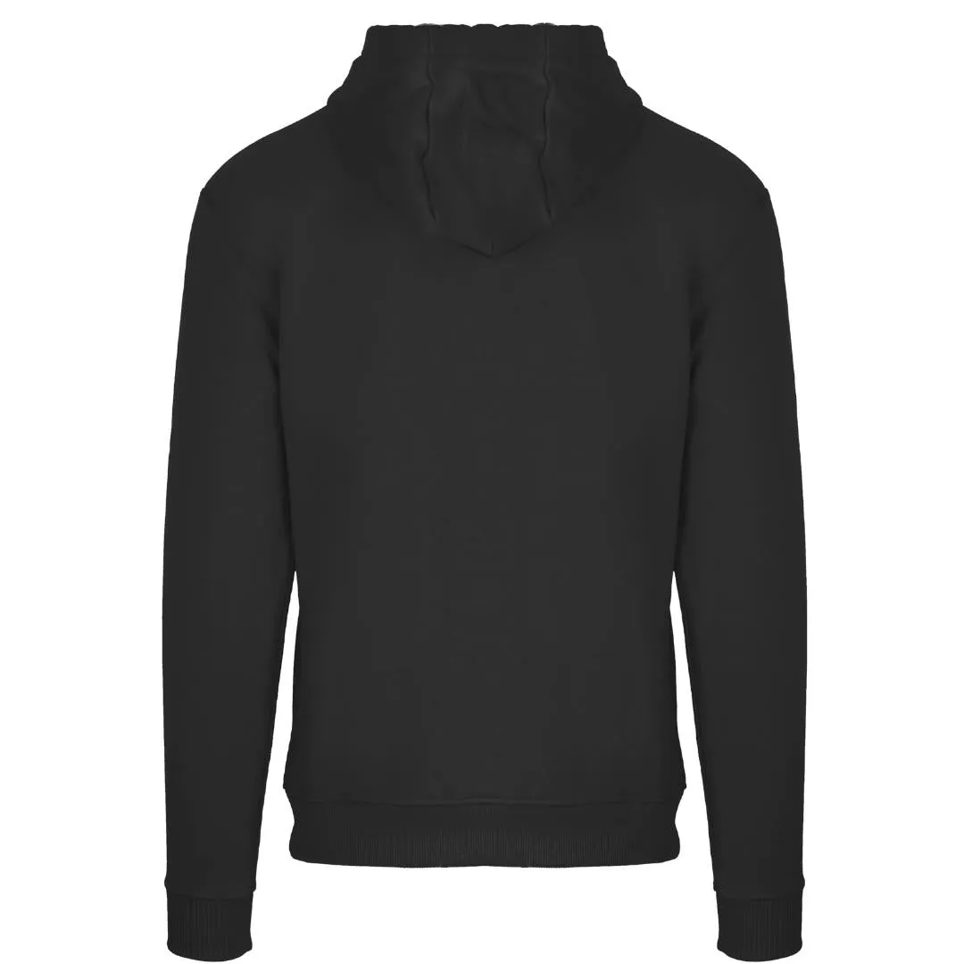 Aquascutum Branded Taped Pocket Black Zip Up Hoodie