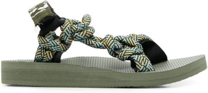 Arizona Love rope-detail open-toe sandals Green