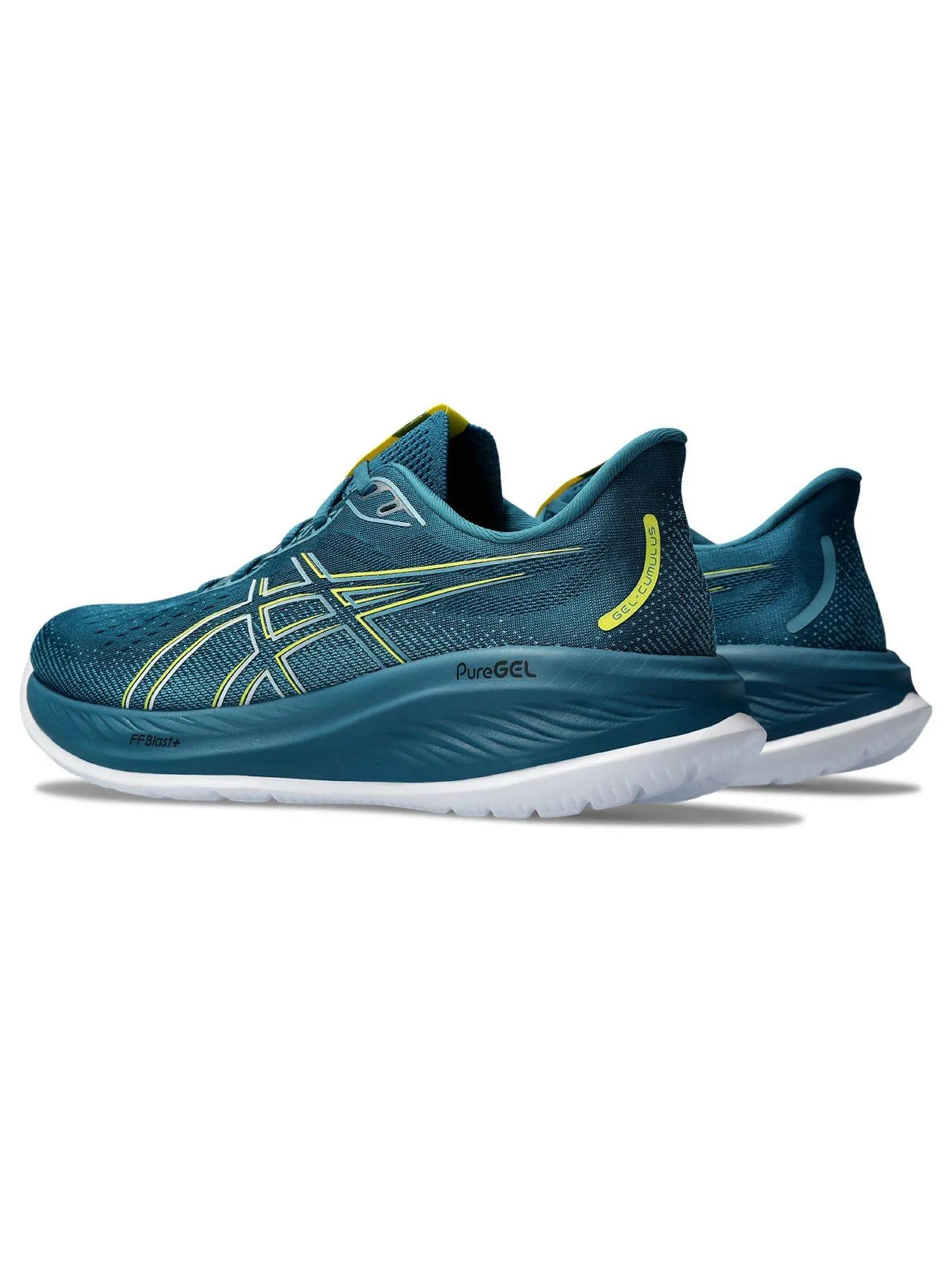 Asics Men's Gel-Cumulus 26 Running Trainers - Teal/Yellow