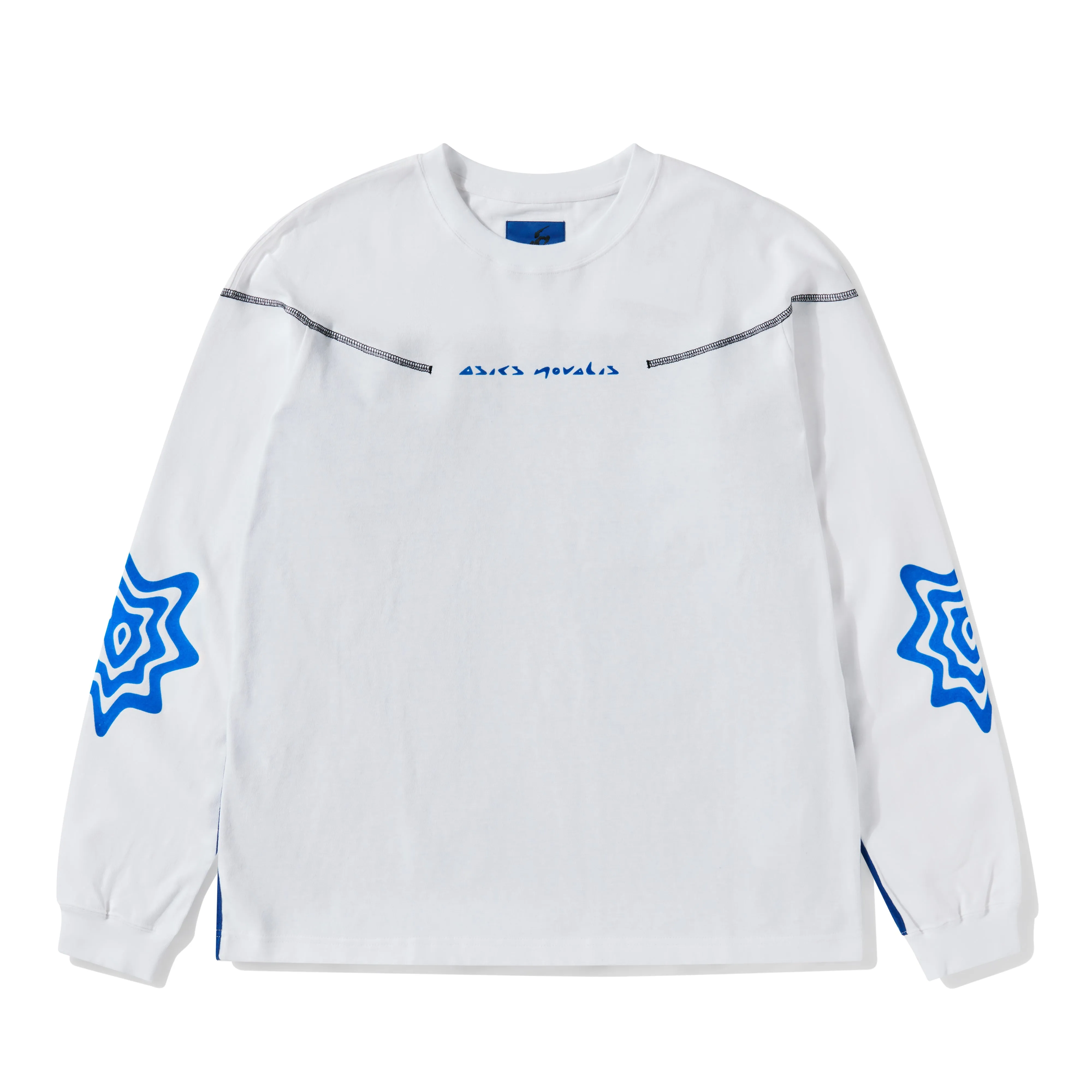 Asics Novalis  Bixance Long Sleeve T-Shirt Optic White / Obsidian Black 