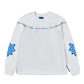 Asics Novalis  Bixance Long Sleeve T-Shirt Optic White / Obsidian Black 