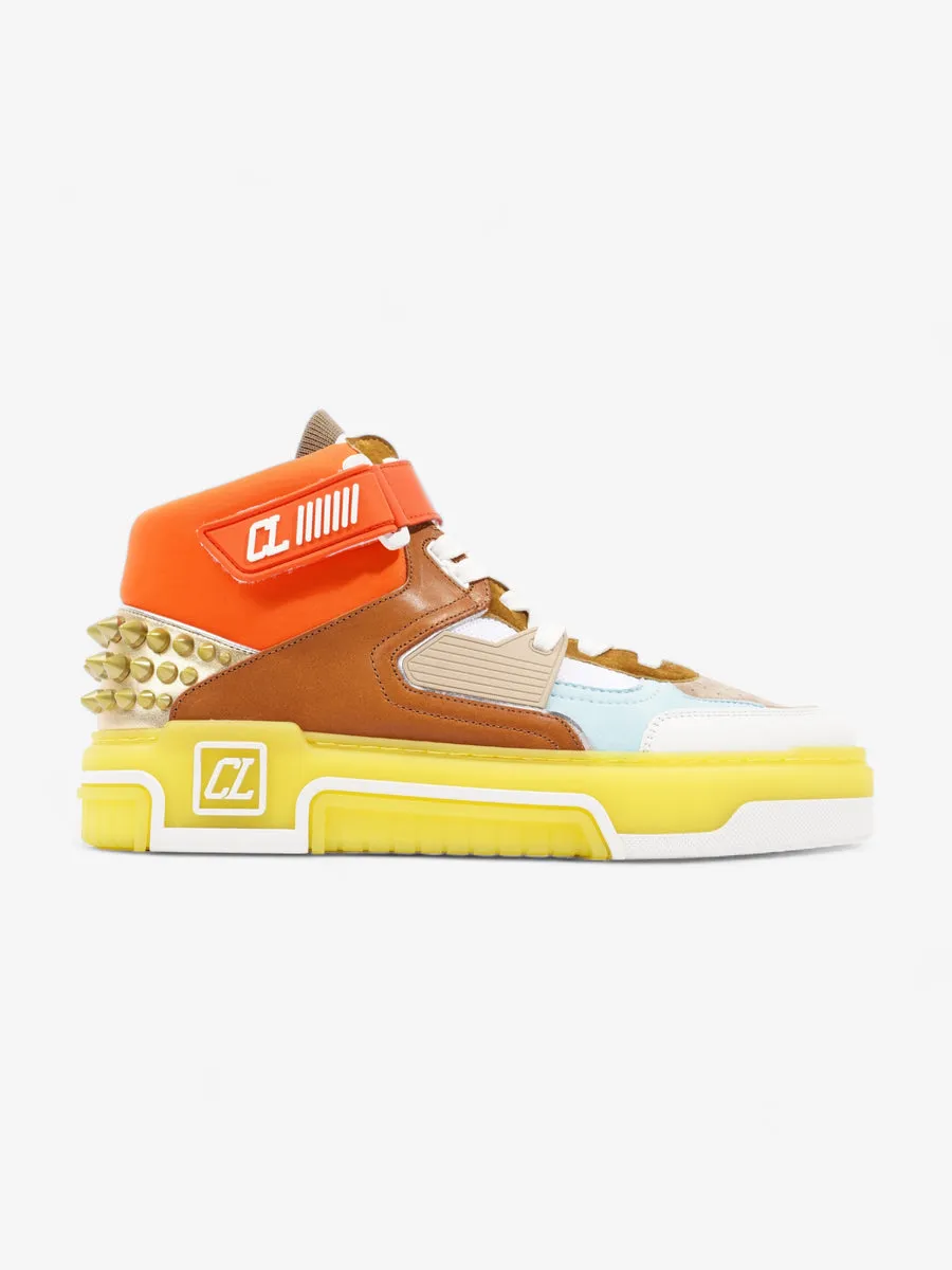 Astroloubi Mid Sneakers White / Orange  / Brwon Mesh EU 43 UK 9