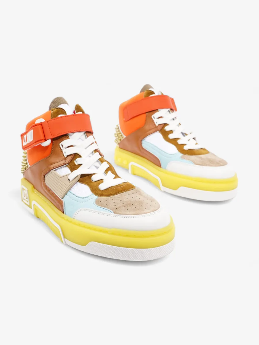 Astroloubi Mid Sneakers White / Orange  / Brwon Mesh EU 43 UK 9