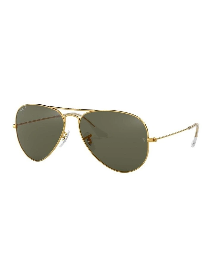 Aviator Gold RB3025 Polarised Sunglasses