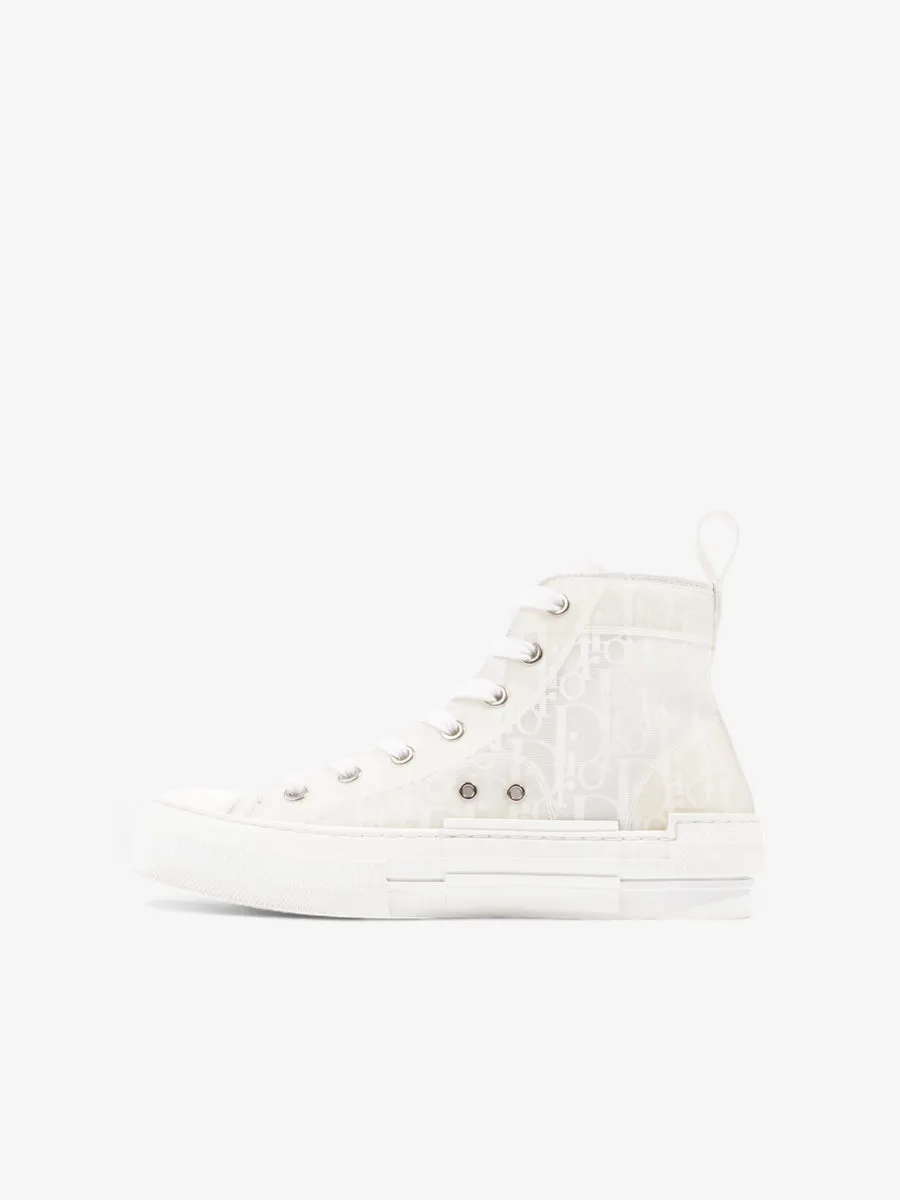 B23 High Top Sneakers White Canvas EU 37 UK 4