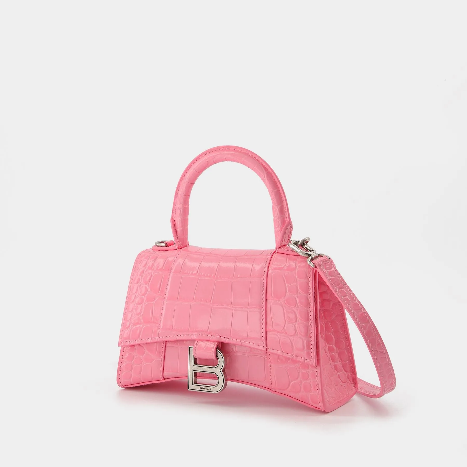 Balenciaga  Hourglass Xs Bag - Balenciaga -  Soft Pink - Leather