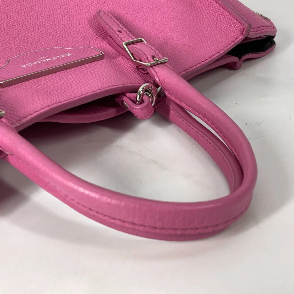 BALENCIAGA Shoulder Bag 399531 leather pink The Paper Mini 2way Women