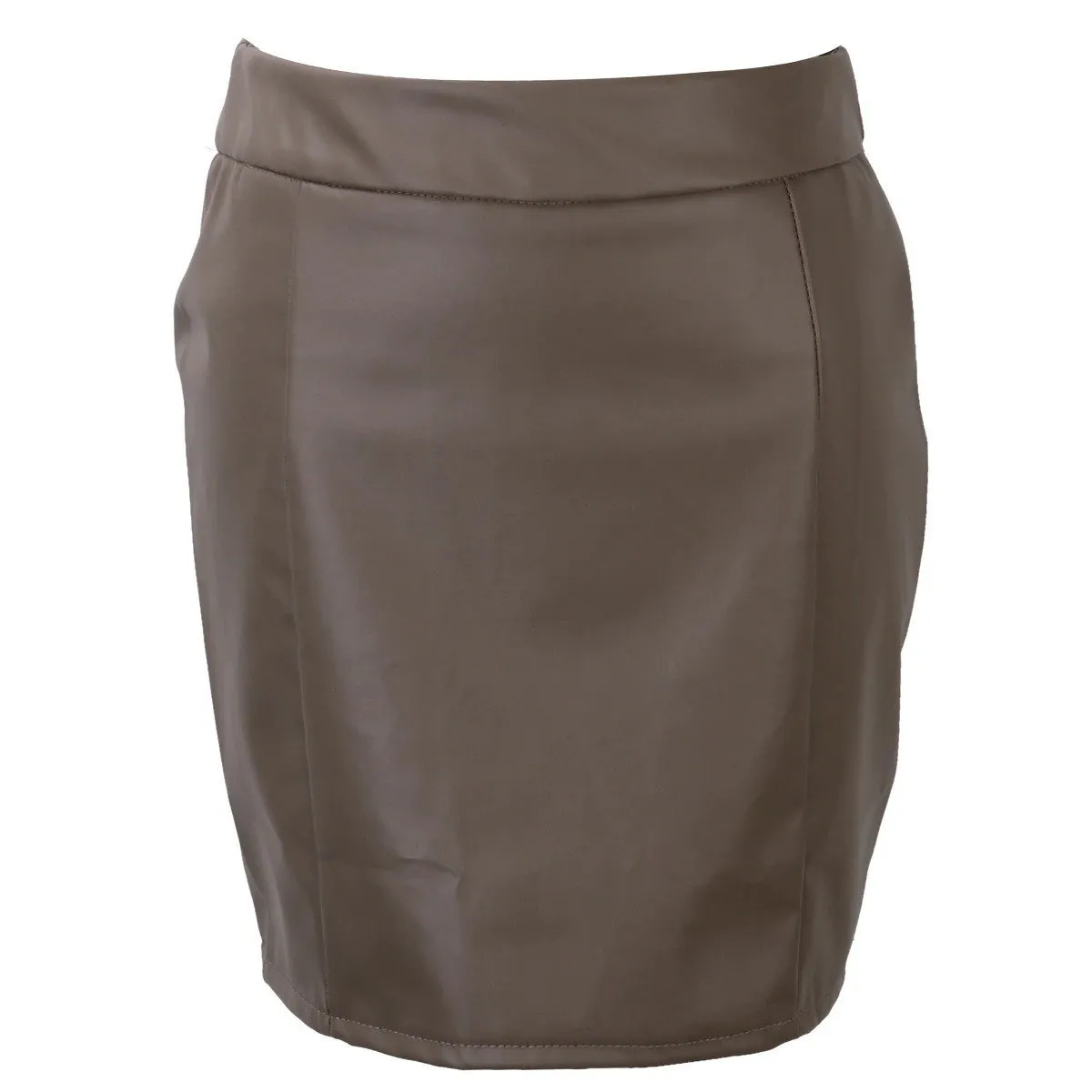 Bandage Leather Skirt