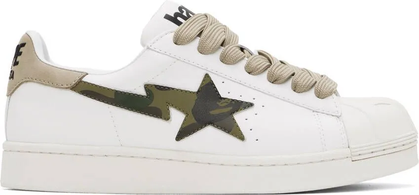 BAPE White Skull Sta M1 Sneakers