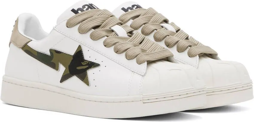 BAPE White Skull Sta M1 Sneakers