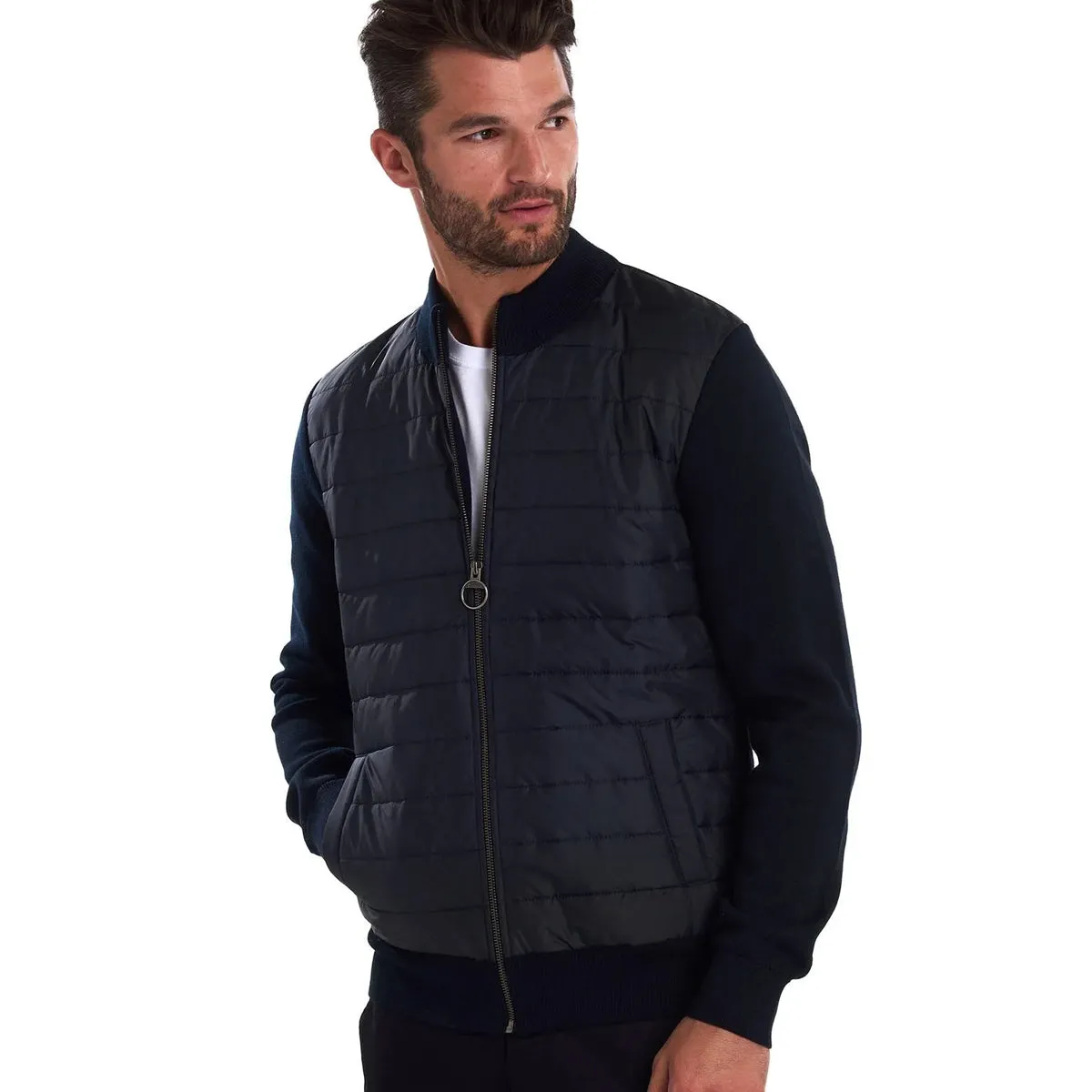 Barbour - Carn Baffle Zip Through Jacket in Navy