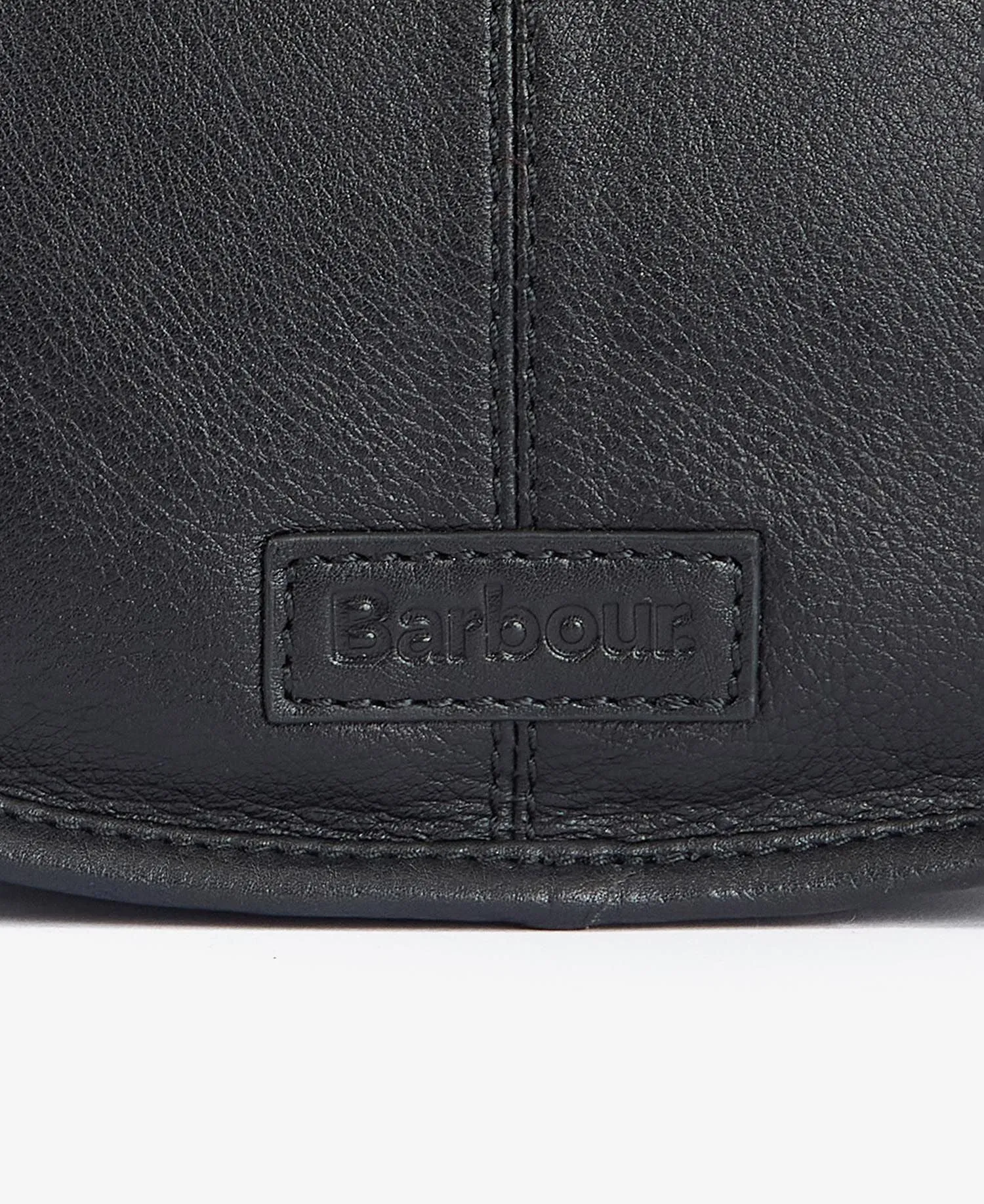 Barbour Laire Medium Leather Saddle Bag in Black LBA0388