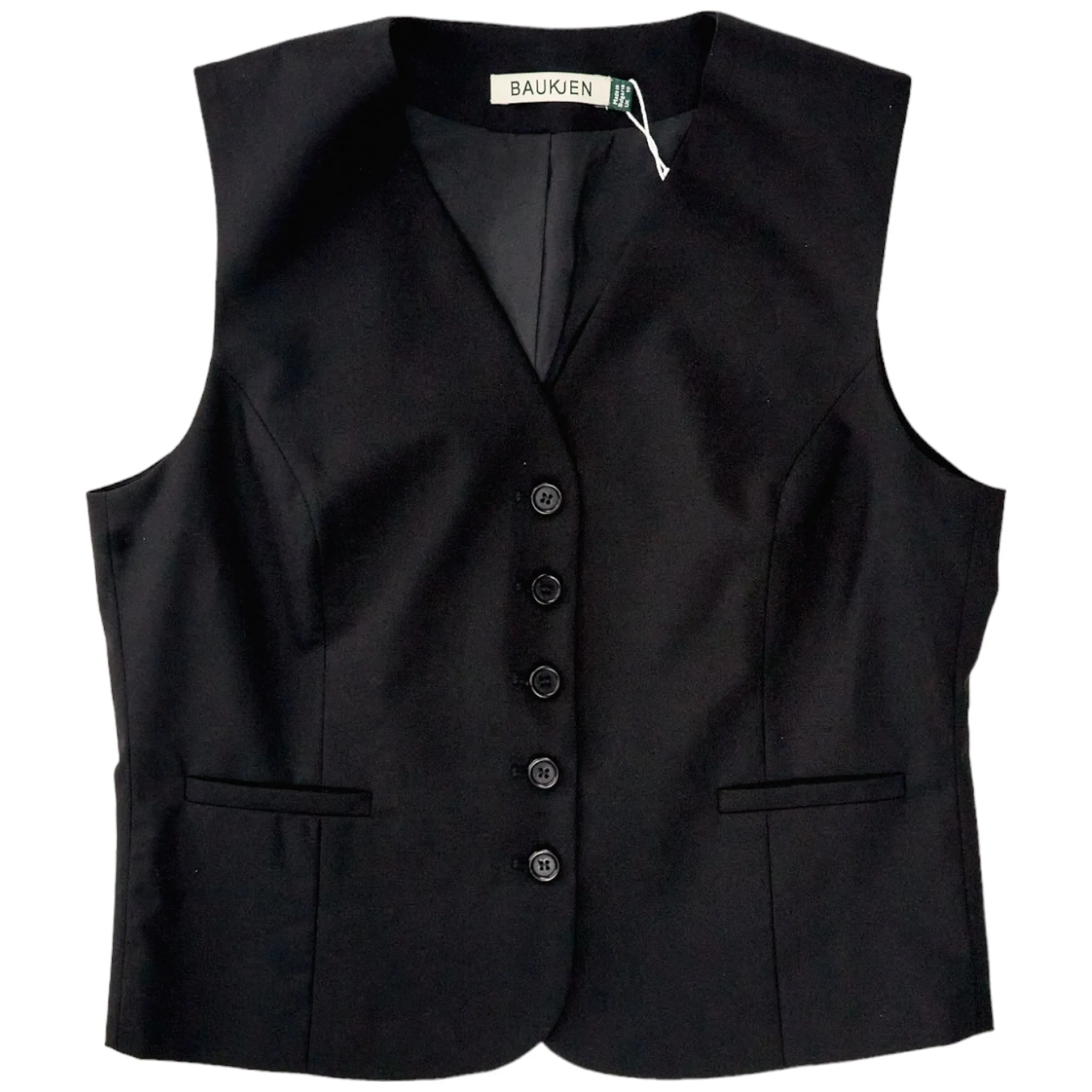 Baukjen Black Melanie Recycled Waistcoat