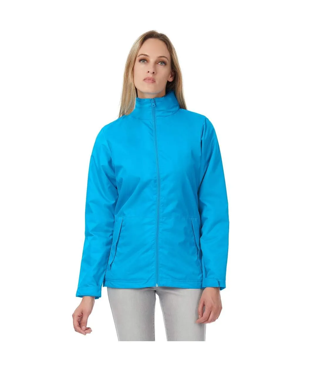 B&C Womens/Ladies Multi Active Hooded Jacket (Atoll/ Warm Grey) - UTRW4824