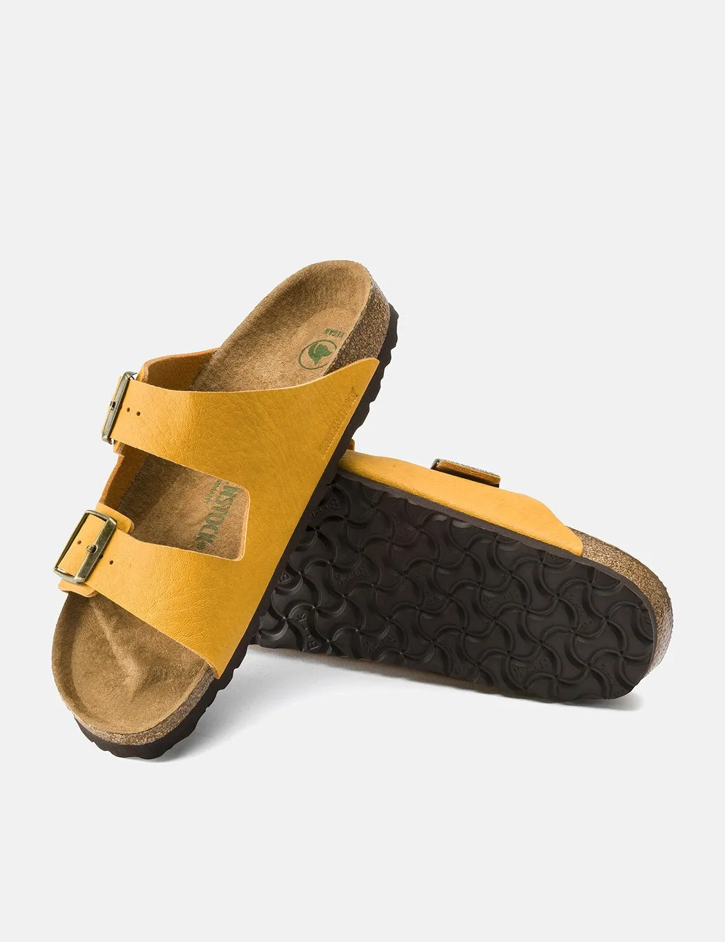 Birkenstock Arizona Vegan Sandals (Regular) - Saddle Matt Ochre