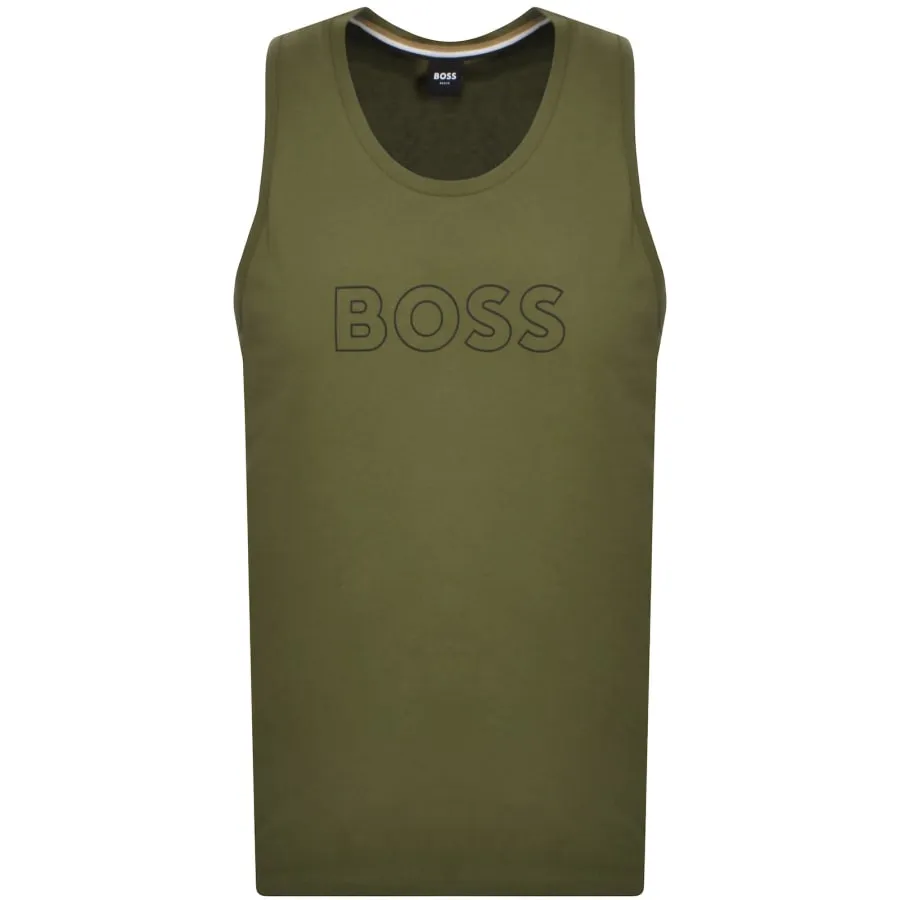 BOSS Beach Tank Top Green