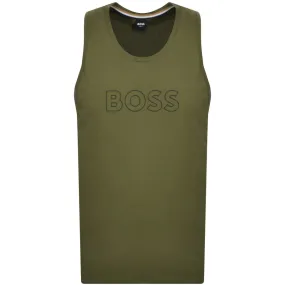 BOSS Beach Tank Top Green