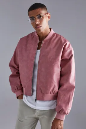 Boxy Washed Pu Bomber