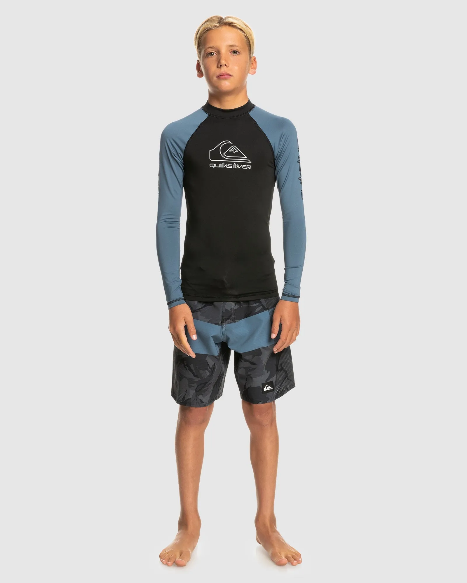 BOYS 8-16 ON TOUR LONG SLEEVE UPF 50 RASH VEST