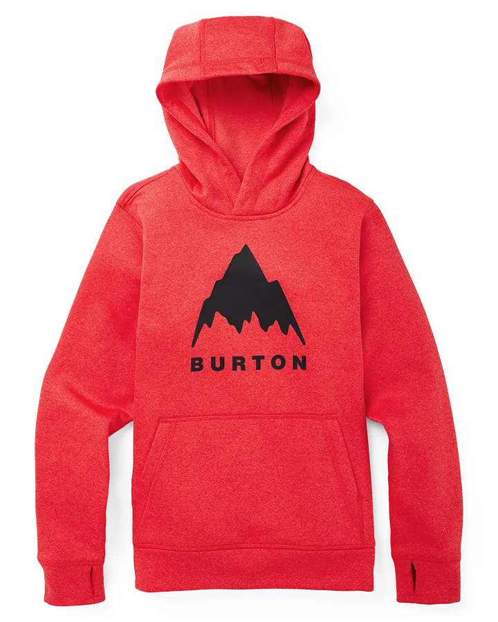 Burton Kids' Oak Pullover Hoodie - Tomato Heather