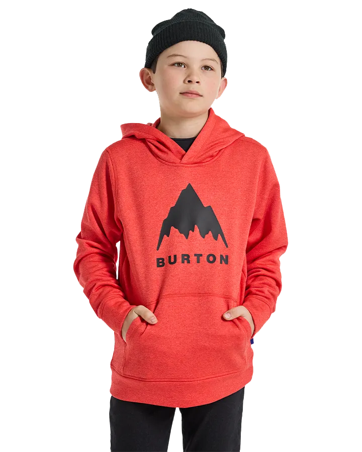 Burton Kids' Oak Pullover Hoodie - Tomato Heather