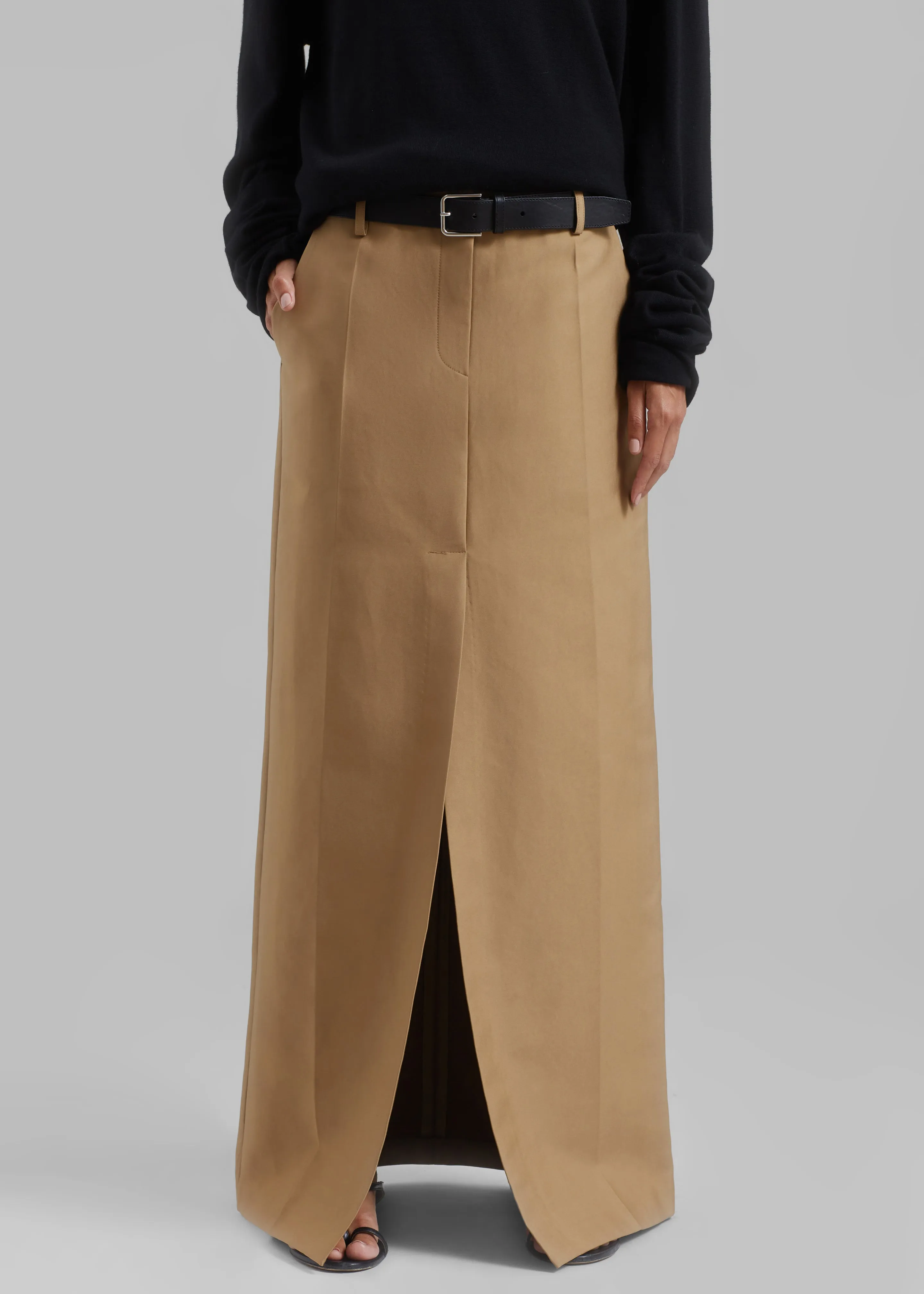 Carley Long Skirt - Camel