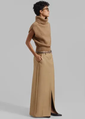 Carley Long Skirt - Camel