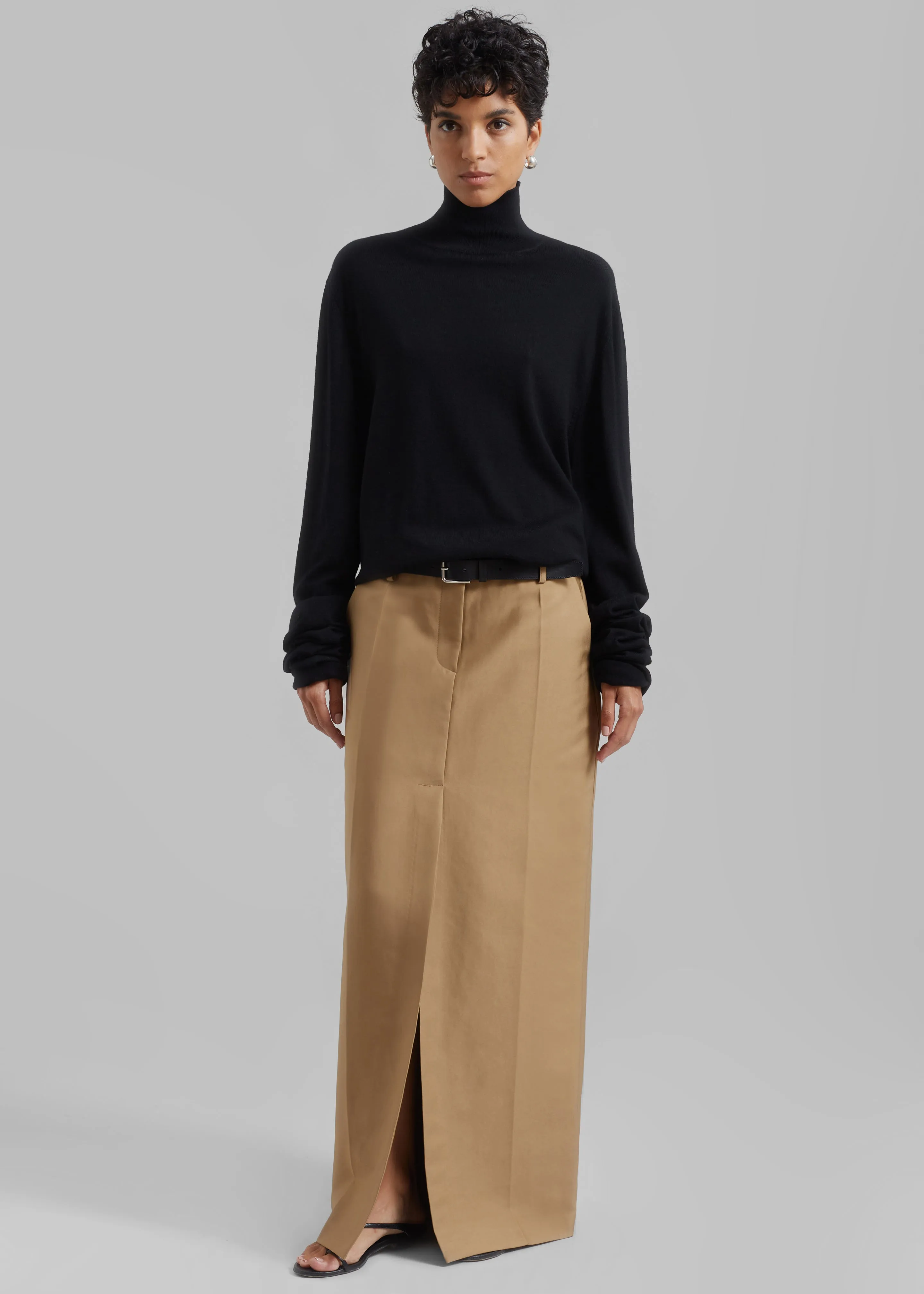 Carley Long Skirt - Camel