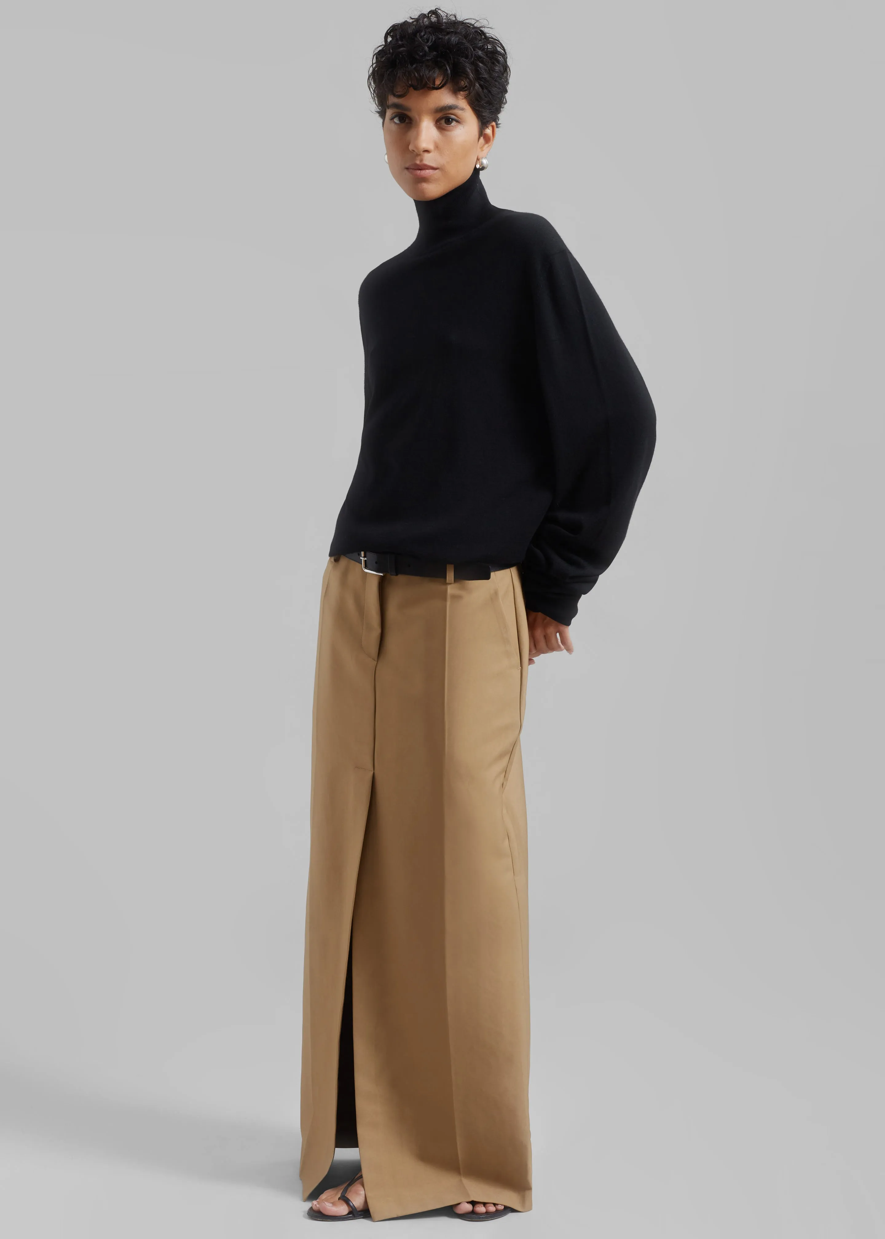 Carley Long Skirt - Camel