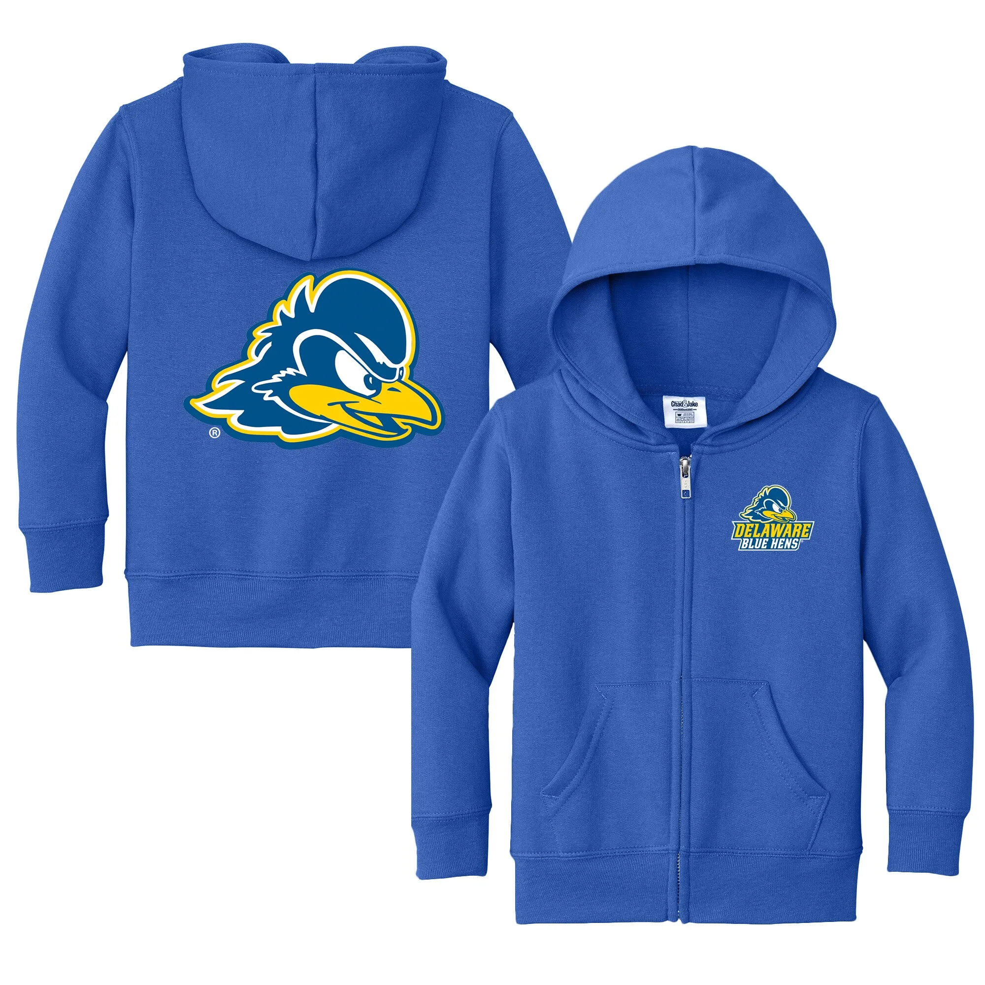 Chad & Jake  Delaware Fightin' Blue Hens Toddler Royal Logo Full-Zip Hoodie Jacket