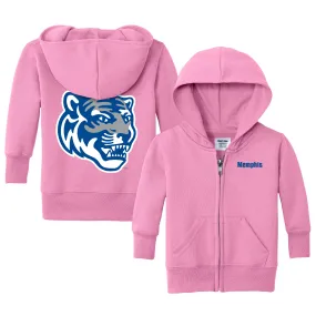 Chad & Jake  Memphis Tigers Toddler Pink Logo Full-Zip Hoodie Jacket