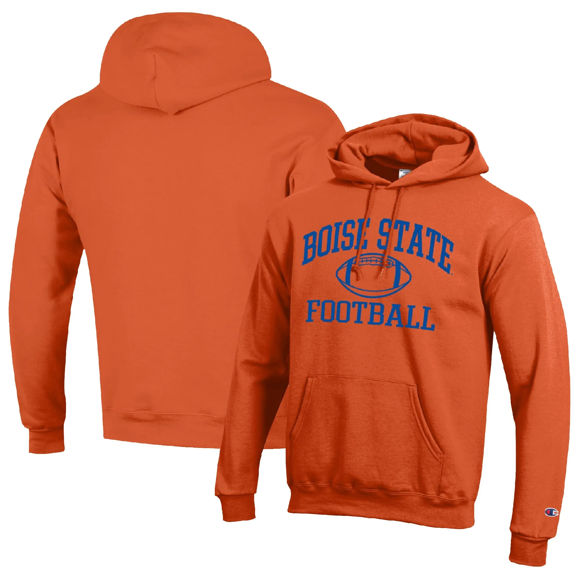 Champion Boise State Broncos Orange Football Icon Pullover Hoodie