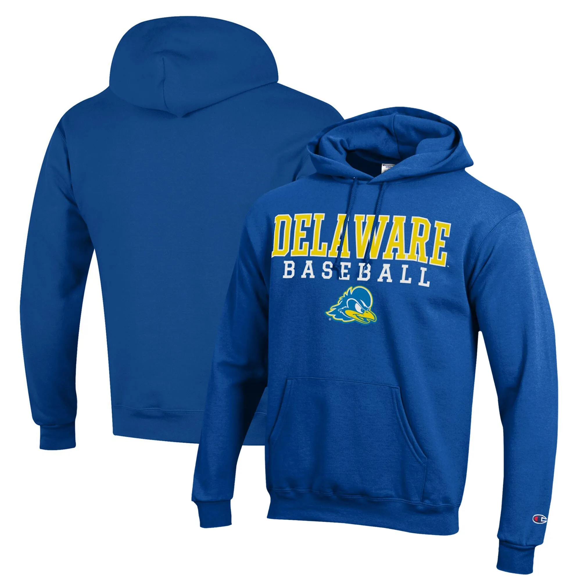 Champion  Delaware Fightin' Blue Hens Royal Stack Baseball Powerblend Pullover Hoodie